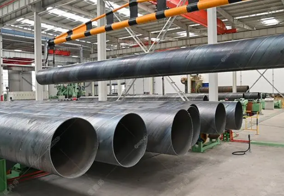 What welding process does the spiral steel pipe factory have?