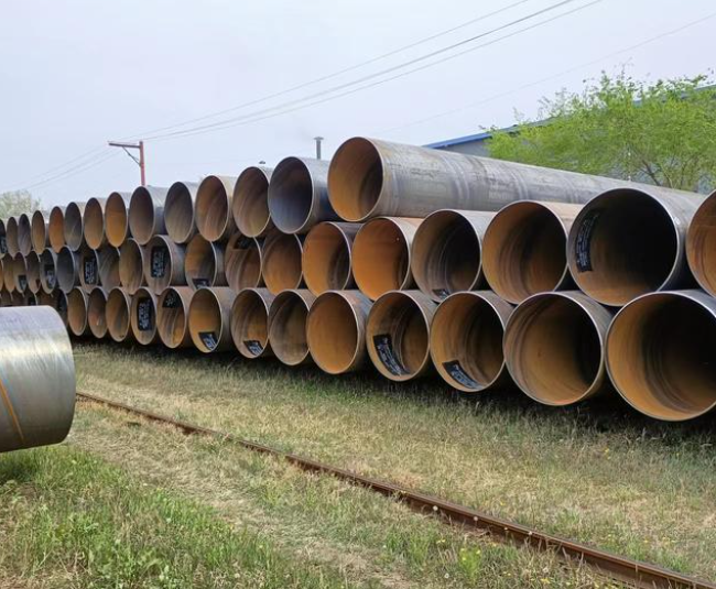 Spiral steel pipe for drainage