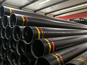 What are the weld grade requirements for internal and external epoxy powder-coated straight seam steel pipes