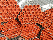 Which specification should be used for galvanized steel pipes