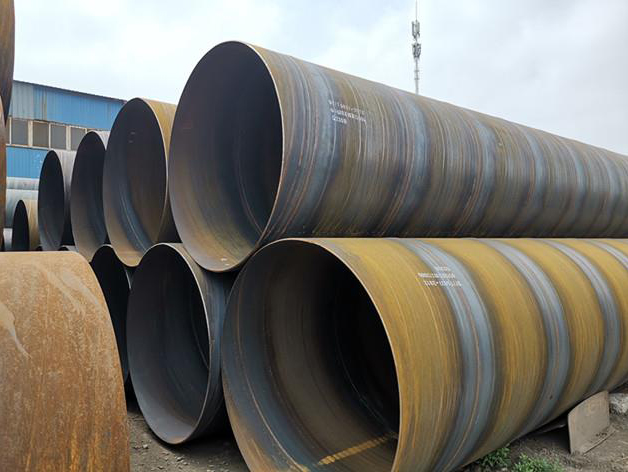 Large diameter spiral pipe submerged arc welding process