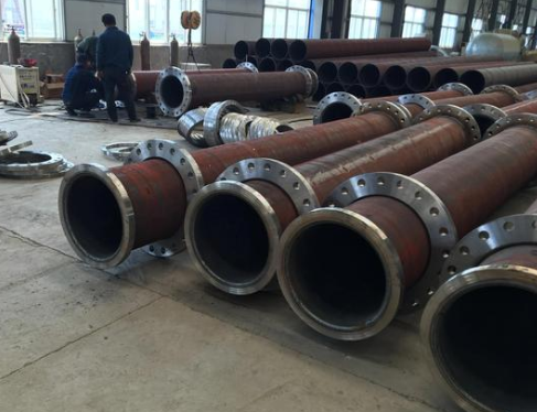 Flange connection spiral steel pipe
