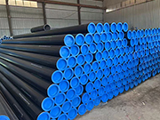 L245NS seamless steel pipe has a high yield strength and is painted black